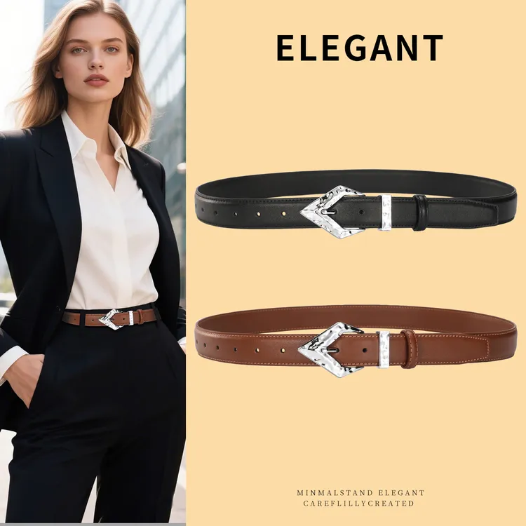 女士皮带真皮女款腰带女高级感百搭真皮装饰西装商务裤带时尚牛皮