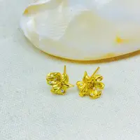 耳饰 K0783黄色小花耳钉多样性发货47359
