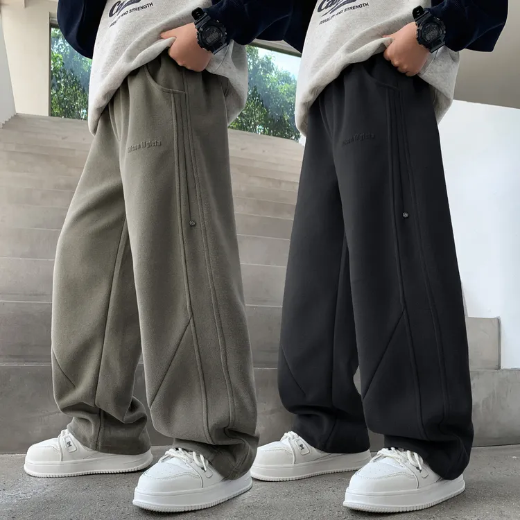 男童秋季休闲卫裤2025新款中大童春秋宽松运动长裤男孩休闲裤子潮