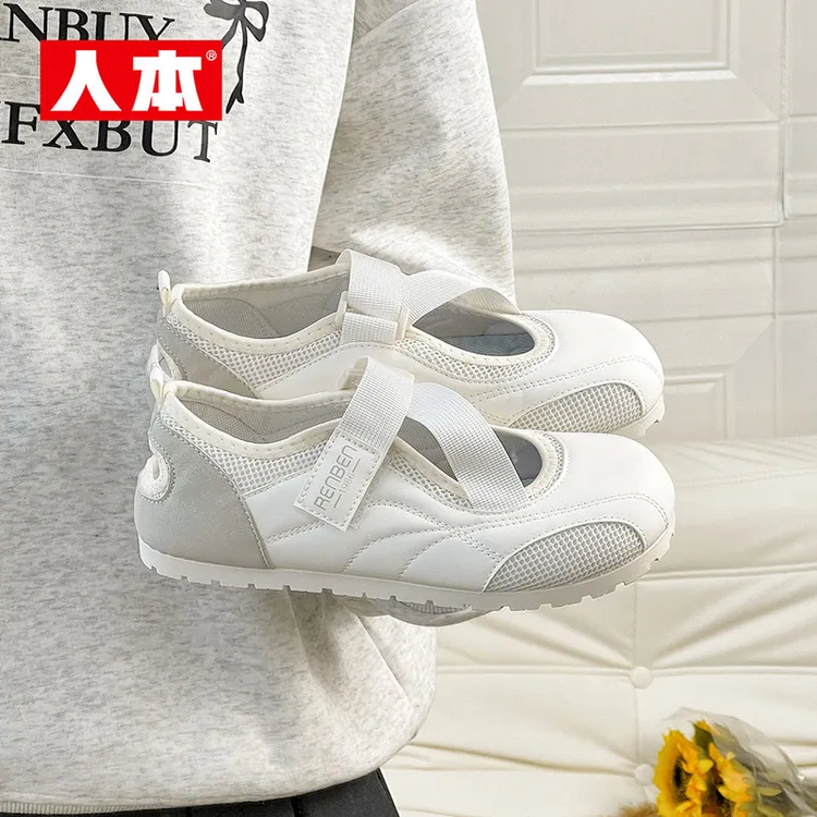 小白鞋凉鞋百搭夏季透气镂空网面软底ins厚底女鞋运动鞋单鞋休闲