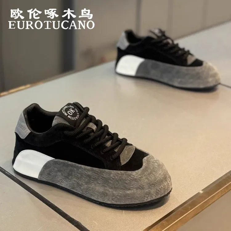 欧伦啄木鸟EUROTUCANO男鞋秋季休闲板鞋子男款驾驶员开车专用鞋