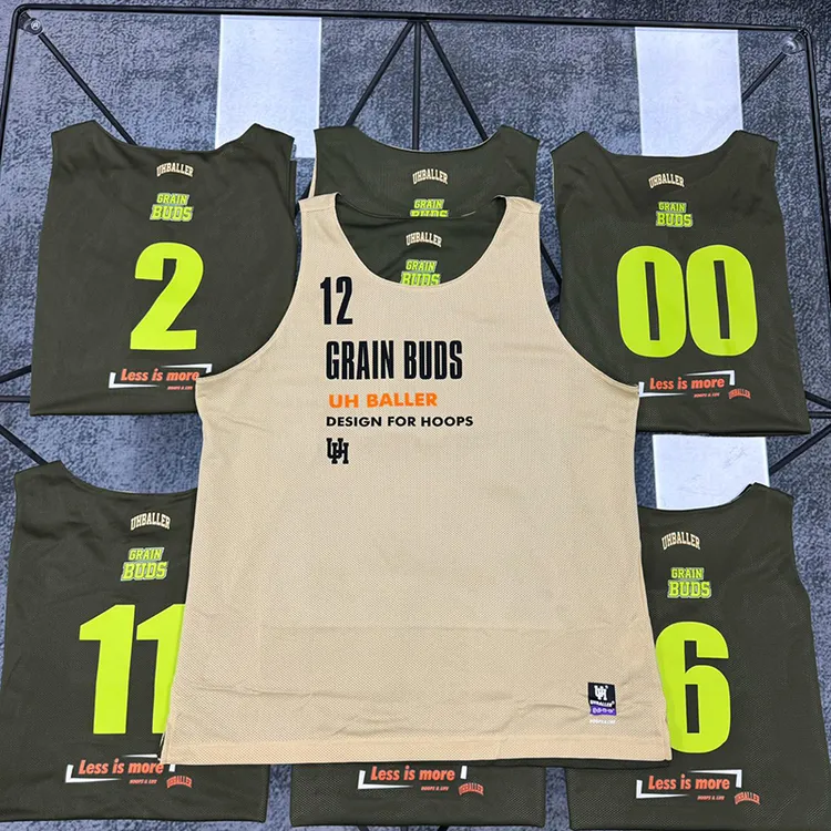 UH BALLER美式网眼双面穿篮球服套装球队DIY个性定制比赛球衣队服