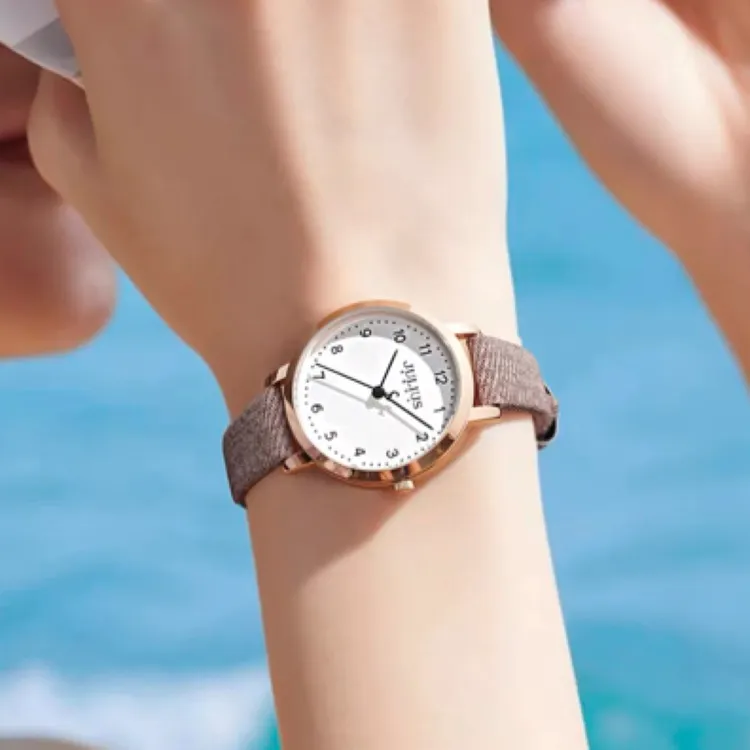 聚利时高颜值学生简约小众气质百搭石英手表潮流学院风数字时尚表