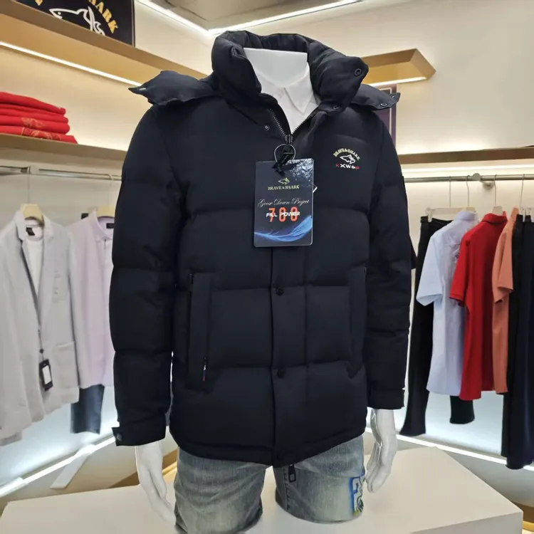 BRAVE&SHARK/勇士鲨鱼男士休闲百搭鹅绒服休闲商务百搭86009