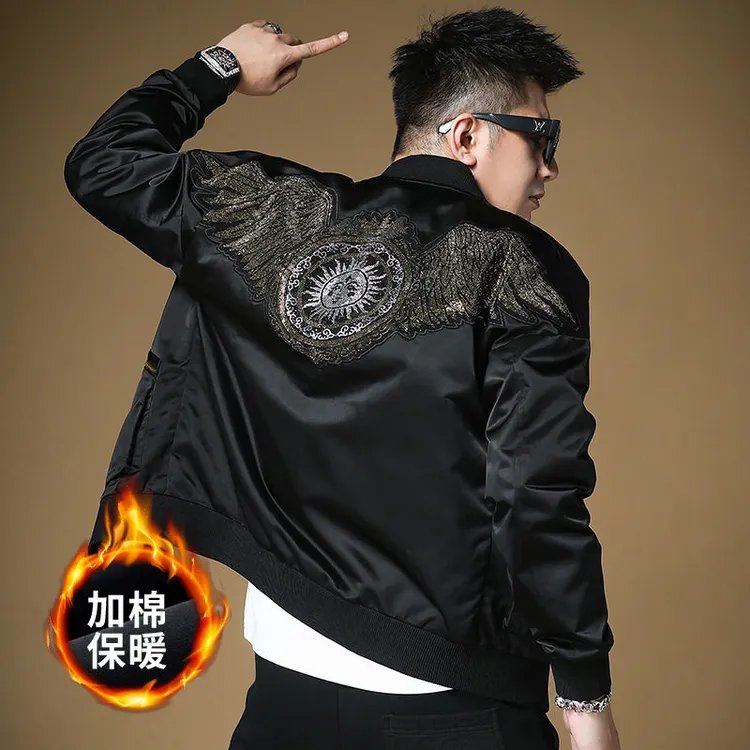 斯里卡琪新款外套男秋冬款2025高端潮牌棒球服男士秋装衣服夹克