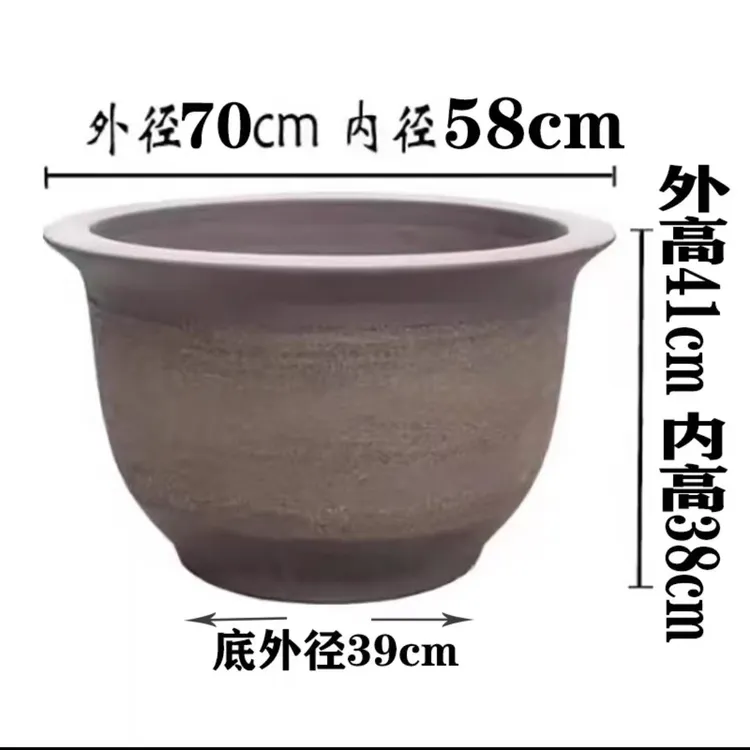 当代 紫砂花盆有无孔菖蒲文竹拇指盆大小号防烂根菖蒲文竹拇指