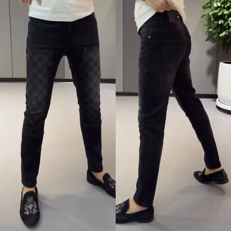 秋季新款男士牛仔裤时尚简约长裤修身显瘦牛仔裤男款爆款2025新款