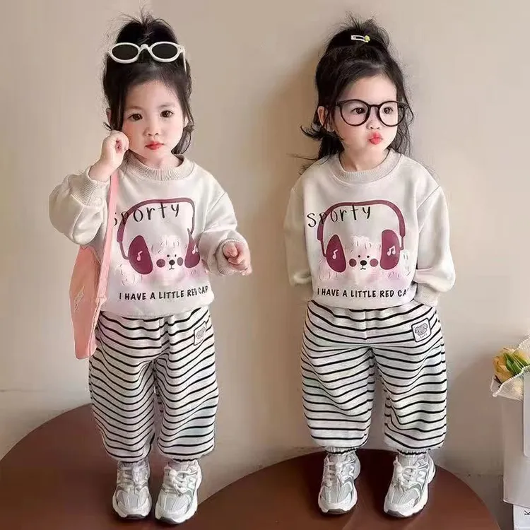 女童套装服装新款时髦洋气儿童炸街儿童套装女2025新款爆款洋气