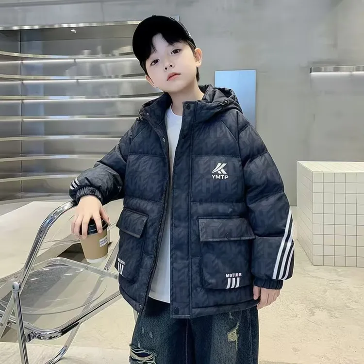 【抗寒-20。加厚棉衣】男童冬季新款棉衣中大童洋气冬季棉服保暖外套