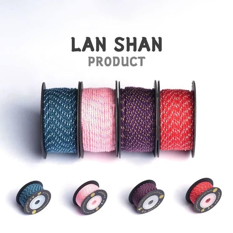 岚山出品 新款三色曼波文玩线棉绳 包芯可抽芯可烧结耐磨文玩线