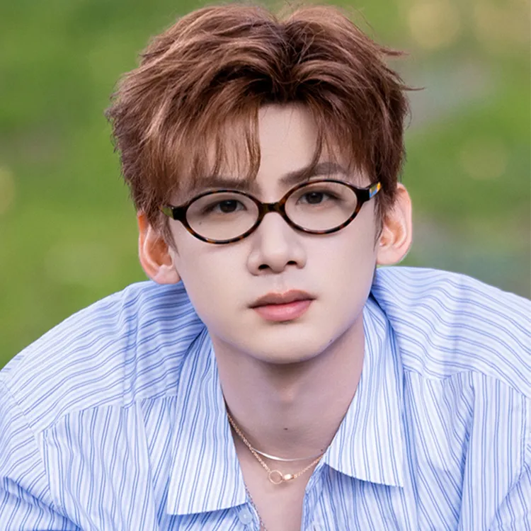 白敬亭同款书呆子眼镜男女玳瑁框高智感早八大学生镜架现在就出发商品图