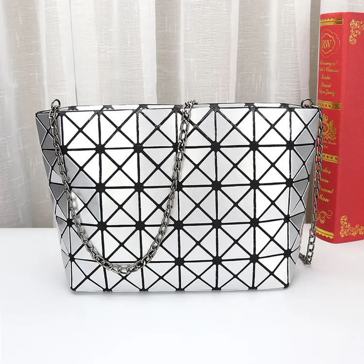 包包女气质折叠变形菱格女斜挎包日韩潮流单肩手挽小包女潮流爆款