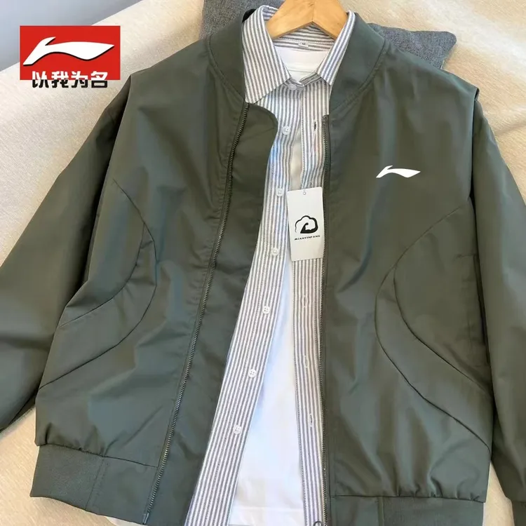 李宁万龙甲秋冬男款立领夹克百搭运动外套秋款保暖男装男帅气
