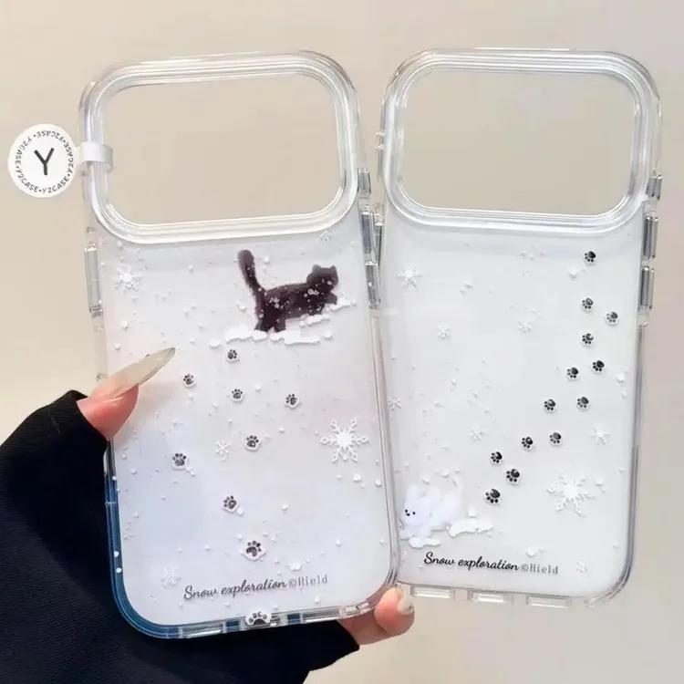 玩雪小狗适用苹果iphone17/16硬壳iphone14/15promax防摔13