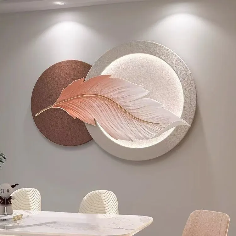 立体轻奢装饰画简约现代浮雕高级卧室餐厅背景墙立体挂画客厅沙发