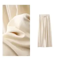 门店27&9！休闲感廓形，好版型/立体显瘦松紧阔腿直筒休闲裤L11386