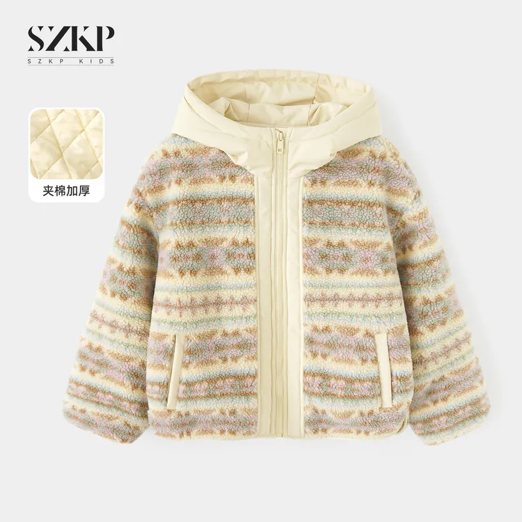 SZKP冬季新款女童装保暖上衣中大童休闲儿童加厚外套BGYD556876