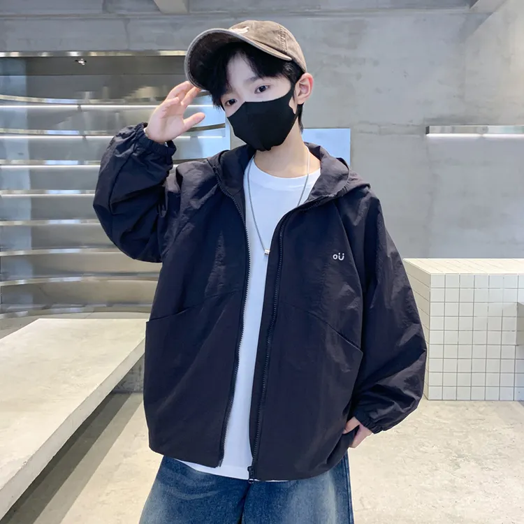 男童外套春秋款2025新款儿童中大童男孩秋季洋气风衣秋装上衣运动
