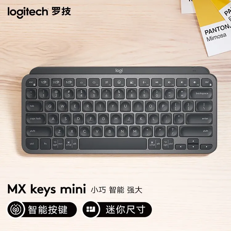 罗技大师系列 MX Keys Mini 商用版无线键盘充电双模简约带接收器