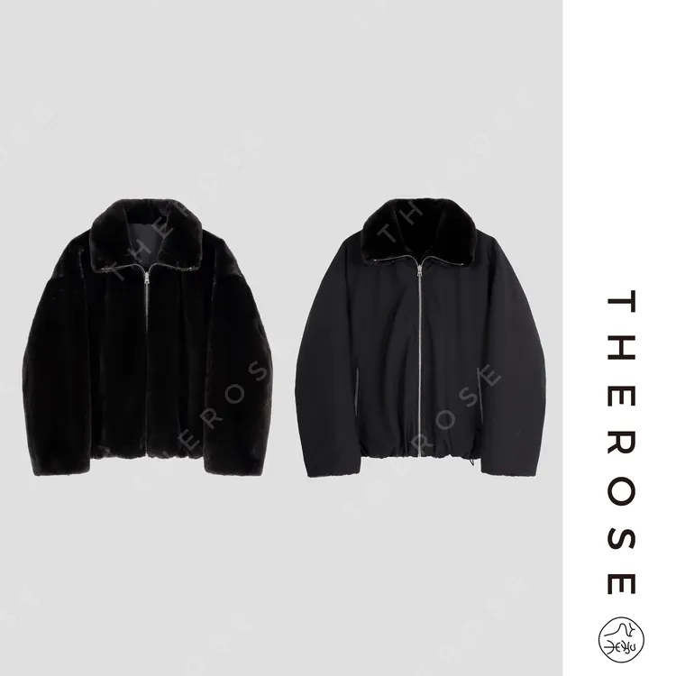 之柔【宝嘉美之巅 翻领】进口气质高奢水貂上衣时髦贵气优雅外套女