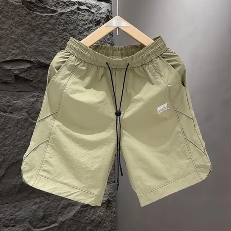  2025男士休闲百搭薄款短裤夏季新款时尚潮流纯色五分裤