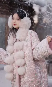 月畔湾【花美兮】新中式冬季重工加厚棉外套盘扣棉服