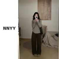 阿虞 西西里｜四粒扣圆领条纹长袖衫