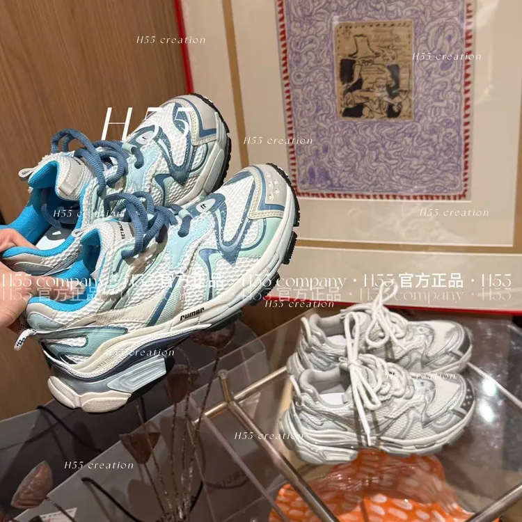 H55-航行物语runner!超重工慢跑老爹鞋5cm25-2639-RD