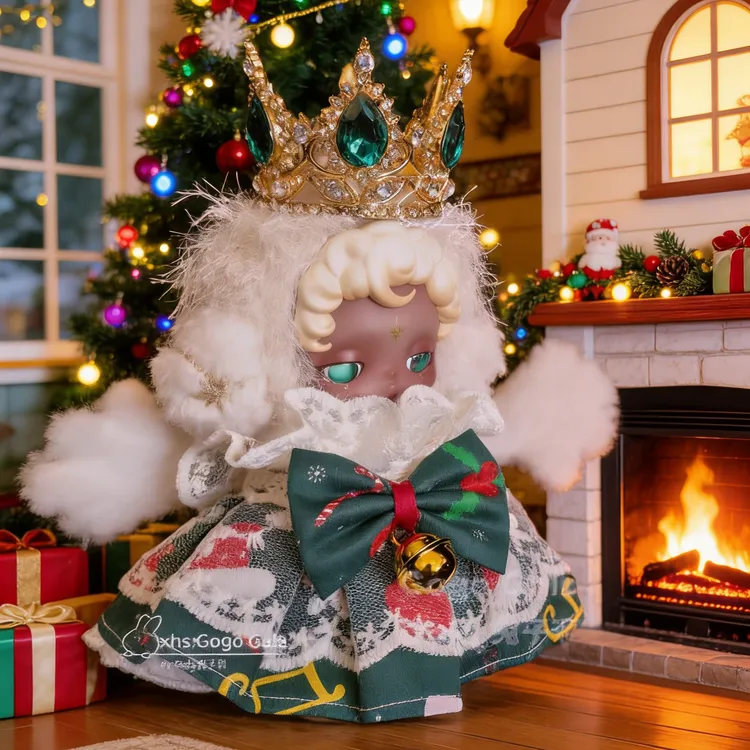 流金雪松【sp不眠剧场困困睡魔爆款皇冠圣诞娃衣围裙套装】不含娃