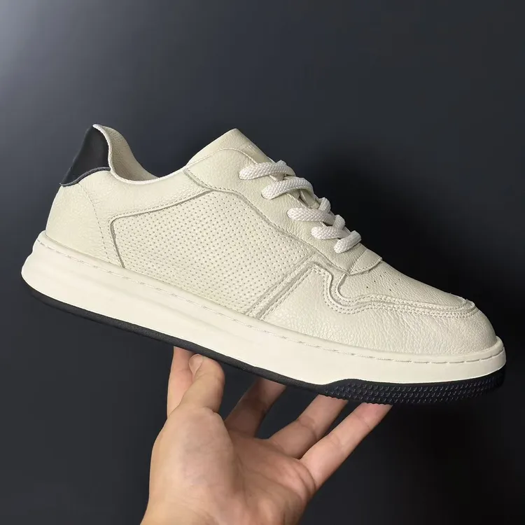 时尚黑白熊猫板鞋运动鞋高级感男潮男士百搭休闲鞋头层牛皮18606