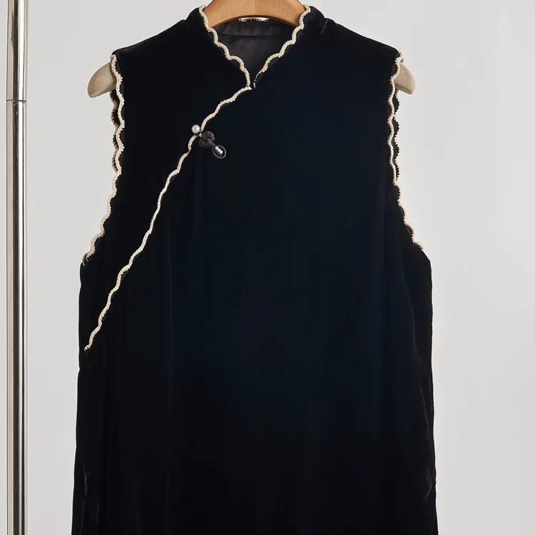 肉肉家*大码茉香风浅新中式马甲