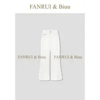 FANRUI/泛芮「自在独行」水洗复古时髦显瘦设计感微喇牛仔裤B18193