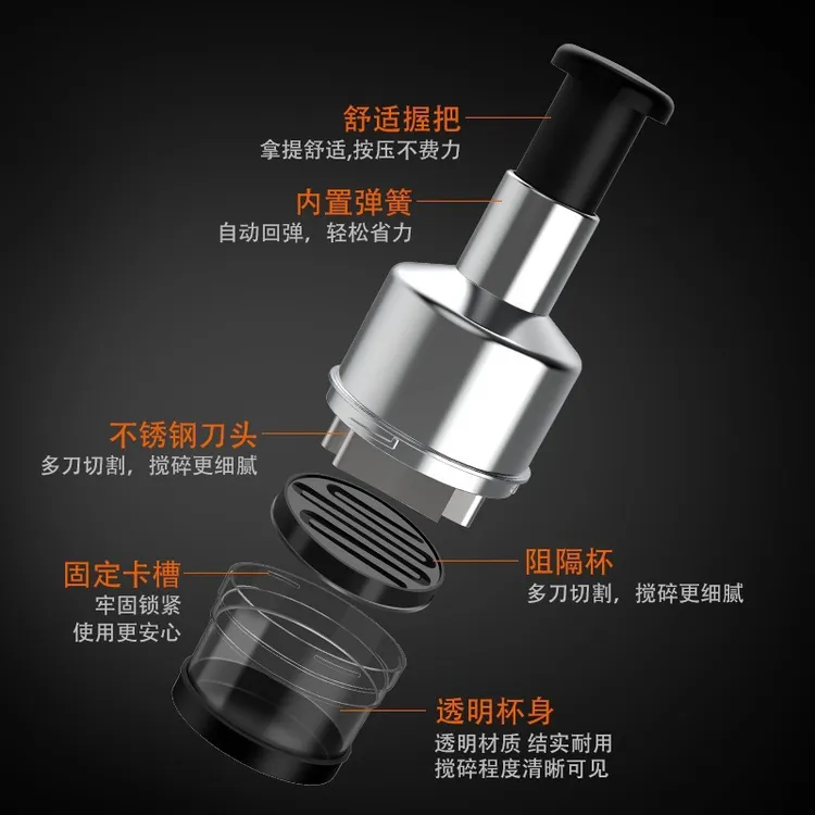 切菜器厨房压蒜器蒜泥神器家用拍拍刀捣蒜器多功能神器手动搅碎机