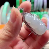 颈饰银S925镶嵌翡翠翡翠