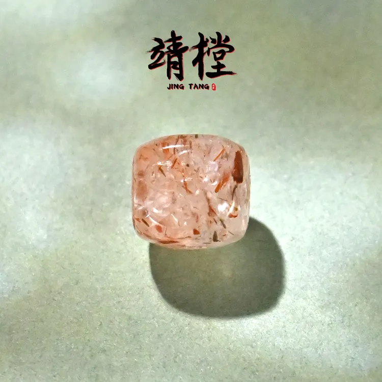 8MM超七水晶雕刻格桑花方珠文玩手串手链DIY配饰配珠腰珠单珠散珠