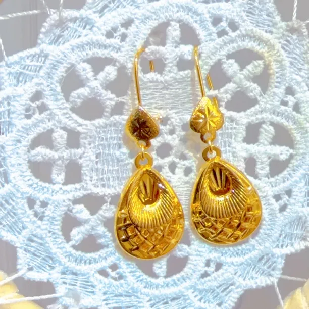 铜合金亚克力耳饰 铜合金耳饰 新款精美民族风百搭个性女款饰品