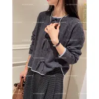 老赵服饰 蝴蝶结毛衣针织开衫外套上衣21AU4114
