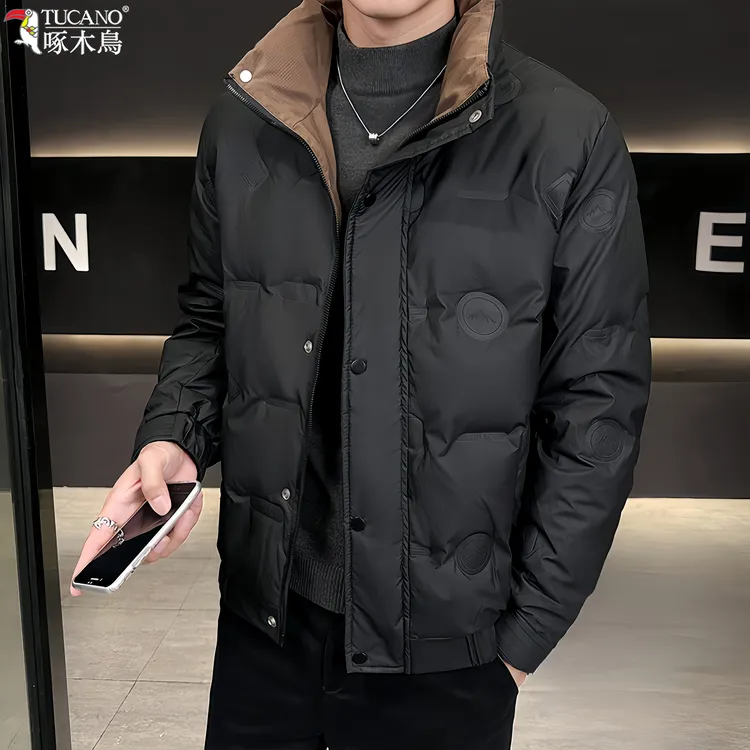 TUCANO/啄木鳥冬季男新款防寒服潮牌立领高级感帅气加厚保暖外套 