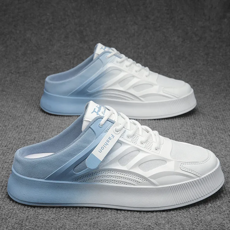 欧伦啄木鸟EUROTUCANO男鞋夏季一脚蹬包头半拖鞋男士透气休闲板鞋