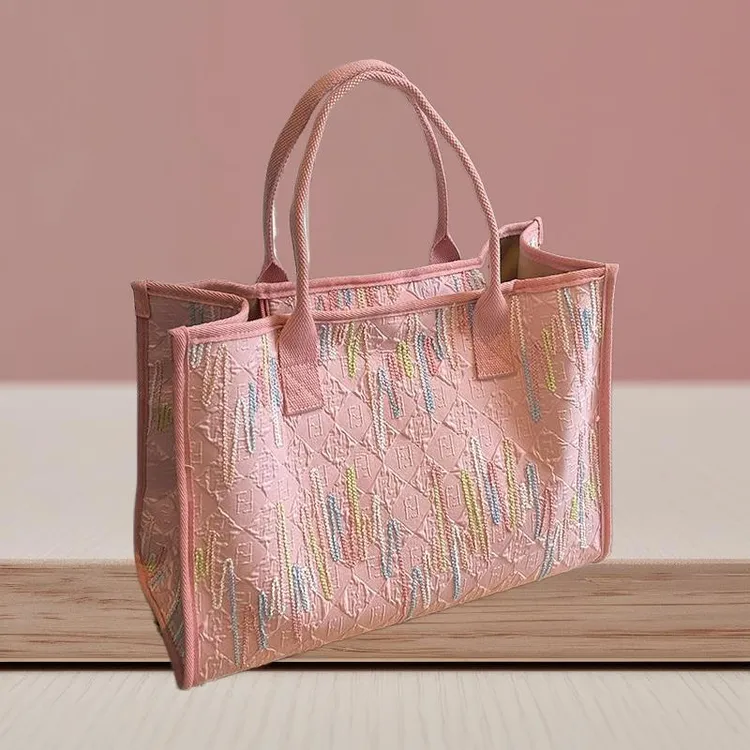 新款夏季2025大容量上课流行单肩帆布包包通勤包女休闲今年托特包