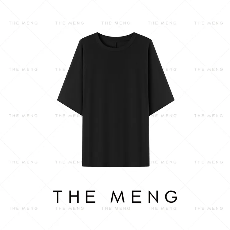 THE MENG【焦糖】天丝松弛简约显瘦百搭通勤休闲打底T恤#M253D1127