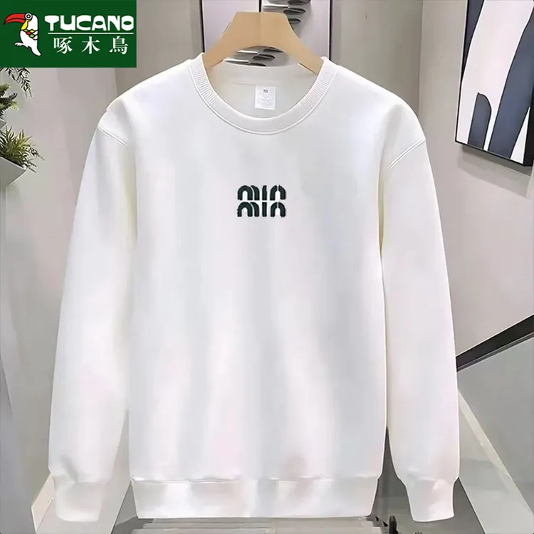 啄木鸟男士常规字母圆领秋冬印花时尚卫衣潮流上衣高质感穿搭休闲