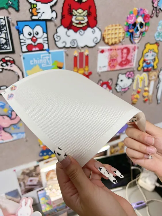 包边拼豆烘焙布加厚哑光颗粒感耐高温熨烫烫纸可重复使用不易折