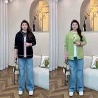 【上新】PMM81683早春新款简约百搭减龄撞色拼接显瘦休闲外套