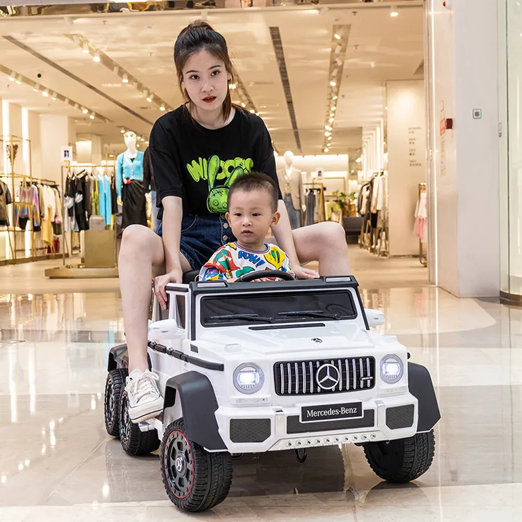 奔驰大g儿童电动车宝宝6轮遥控越野汽车可坐大人双人小孩玩具车