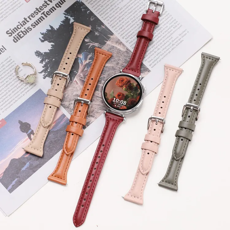 适用oppowatchx2mini表带x2mini真皮小蛮腰时尚百搭高级女士腕带