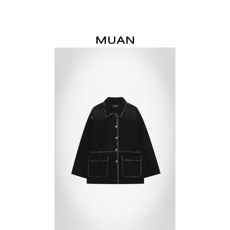 木岸MUAN：《巴拿马外套》定制高级撞色结构百搭外套上衣CQ-KW-9063