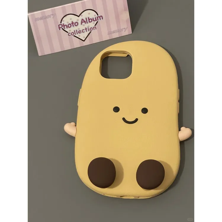 BANCA立体可爱土豆小短腿适用苹果16promax手机壳15/14硅胶13/12