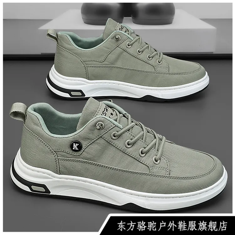 东方骆驼男鞋2025新款透气冰丝布鞋上班板鞋一脚蹬老北京帆布鞋