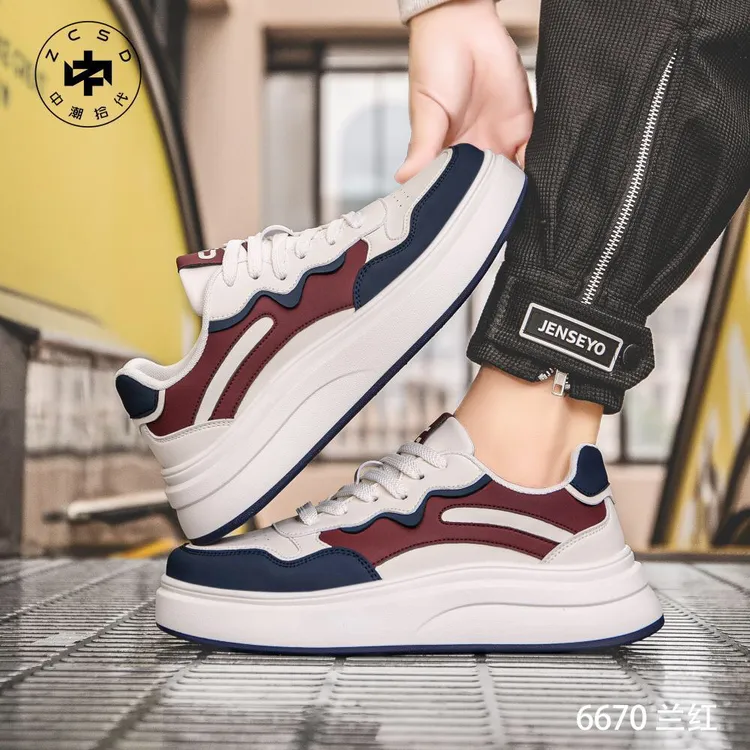 车缝线低帮圆头厚底夏季时尚休闲鞋休闲透气富家千金风百搭潮鞋